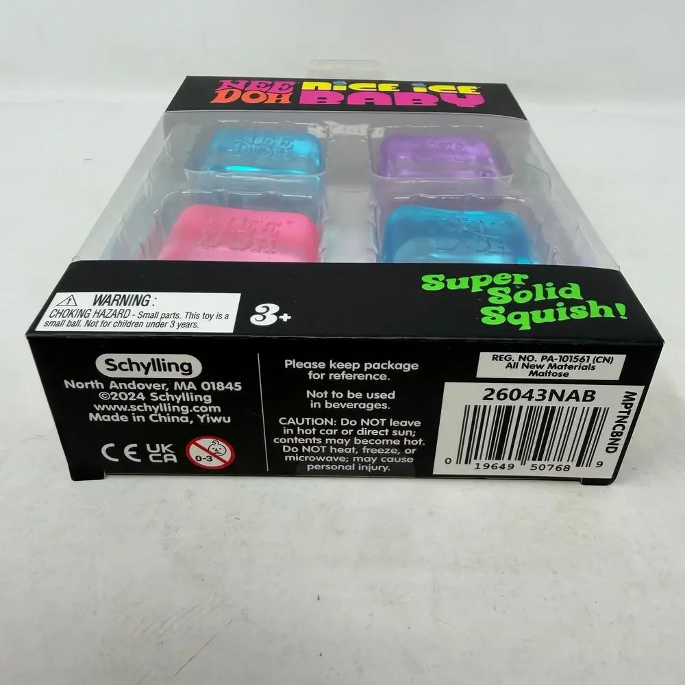 NEW! NeeDoh Nice Ice Baby 4 Pack